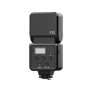 The F32 Camera Flash is compatible with most cameras on the market that have a hot shoe. Its light is similar to natural light, perfect for street photography, portrait photography, still life photography; it can also be used with wireless flash trigger.