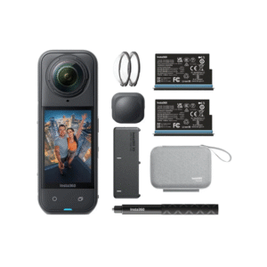 Insta360 x5 8K 360° Video & 72MP Photos: Delivers ultra-high resolution footage utilizing upgraded dual 1/1.28" sensors.