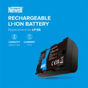 Newell LP-E6 is a replacement battery designed for Canon cameras. It uses the best quality cells, an intelligent system that regulates the charging process and protections against overheating, overcharging and overcharging. The battery offers 2000 mAh of capacity. You can recharge it at any time without worrying about the occurrence of the so-called memory effect. This replacement is an ideal choice for amateurs, enthusiasts and professionals who value quality, safety and advanced technology.