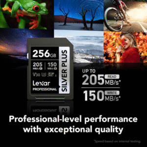 Lexar V30 256gb SD Card for photography cameras