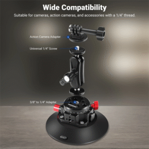 NEEWER CA013 6" Camera Suction Mount with Ball Head Magic Arm