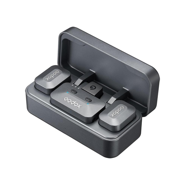 godoxalink_kit2a Godox Alink Kit2 Wireless Microphone for Camera, iPhone & Android. (2TX + 1RX + Hot Shoe + Charging Case)